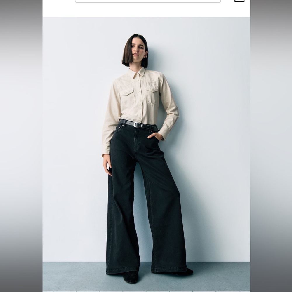 GAP Black Wide Leg Jeans